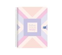 Oxford Cuaderno Cute A4+, Europeanbook 5, Tapa de plástico, cuadriculado 5X5, 120 hojas, Way