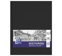 Oxford Cuaderno de bocetos, 1 pieza, A4, 96 hojas, 100 g, tapa dura, color negro