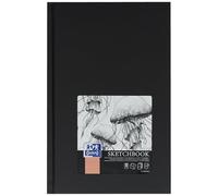 Oxford Cuaderno de bocetos Artbook (A5, tapa dura, 96 páginas, 100 g), color negro