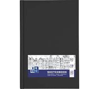 Oxford Cuaderno de dibujo (A6, tapa dura, 96 hojas, 100 g, 5 unidades), color negro