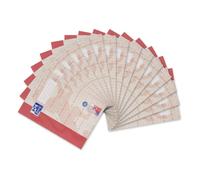 Oxford Cuaderno de reciclaje A4, 16 hojas, línea 26, cuadriculado, 15 | Lineado 26 - cuadriculado, borde blanco a la derecha