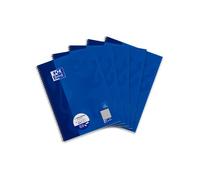 Oxford Cuaderno escolar (A4, cuadriculado, 80 hojas, 5 unidades), color azul