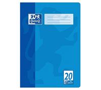 Oxford Cuaderno escolar A4 en blanco, 16 hojas, color azul