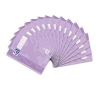 Oxford Cuaderno escolar A4 Touch, línea 25, a rayas, color lila pastel, 15 | 16 hojas