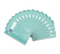 Oxford Cuaderno escolar A4 Touch, línea 28, cuadriculado, verde pastel, 15 | 16 hojas