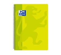 Oxford Cuaderno Espiral Folio Escolar Clásico (80H) (Cuadricula 4mm) Tapa Polipropileno - Lima