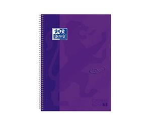Oxford Cuaderno Espiral Folio Touch (80H) (Cuadricula 5mm) Tapa Extradura - Lila