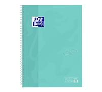 OXFORD EUROPEANBOOK 1 COLOR A4+ 80 HOJAS 5x5 TAPA EXTRADURA TOUCH ICE MINT PASTEL