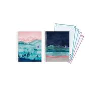 Oxford Cuaderno Europeanbook Ice Explorer Espiral 4/Secc. Pastel 120H 5X5 A5+ T/Extraduras C/Surtidos