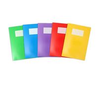 Oxford Cuadernos de ejercicios A4, 80 páginas, paquete de 5, colores surtidos, 8 mm a rayas y margen, calidad prémium