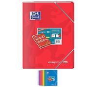 OXFORD EASYBOOK MAX - Cuaderno de puntura (24 x 32 cm, 96 p, 90 g, grandes cuadros, color aleatorio