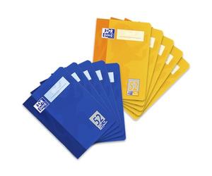 Oxford escuela 100050397 Octavo Notebook, A6, 32 hojas, 90 g/m² Papel Óptica, 10-pack surtidos