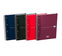 Oxford Essentials - Pack de 5 cuadernos en espiral doble, tapa extradura, A4+