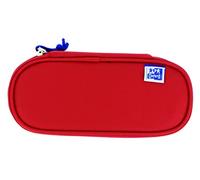 Oxford, Estuche Escolar Cofre, Goma Elástica, Color Rojo