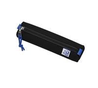 Oxford Estuche para lápices para niñas y niños, diámetro de 4 cm, Redondo, Estuche para lápices, Duradero, Color Negro