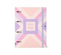Oxford, Europeanbinder Polyfoam, Archivador de 4 anillas A4+, Gradient, Incluye Recambio Cuadrícula 5X5, Pizarra Write&Erase y Pegatinas, Diseño: Way