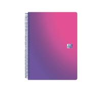 Oxford Europeanbook 5 Gradient Cuaderno A4+, cuadriculado 5X5, 120 hojas, color Rosy Blue