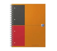 Oxford Filinbook - Cuaderno agenda con anillas, A4, Naranja estampado con Rojo y Negro