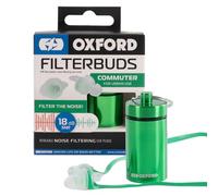Oxford FilterBuds - Tapones para los oídos reutilizables con filtro de ruido para uso en motocicleta. Commuter 18 SNR