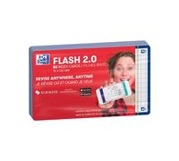 Oxford Flash 2.0-80 enchufes Bristol Flash Cards 7,5 x 12,5 cm pequeños azulejos marco azul marino