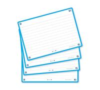Oxford Flash 2.0-80 fichas Bristol Flash Cards A6 (10,5 x 14,8 cm) - Marco de color turquesa