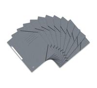 Oxford FolderSys - Carpeta con gomas (A4, 10 unidades), color gris