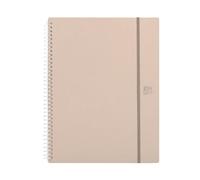 Oxford Forest, Carpeta de Fundas A4+, Polyfoam 50% Reciclado, 40 Fundas Transparentes, Color Dune
