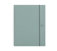 Oxford Forest, Carpeta de Fundas A4+, Polyfoam 50% Reciclado, 40 Fundas Transparentes, Color Jade