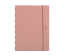 Oxford Forest, Carpeta de Fundas A4+, Polyfoam 50% Reciclado, 40 Fundas Transparentes, Color Rose