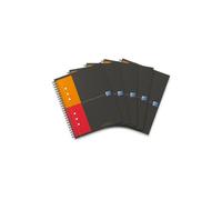 Oxford International Notebook - Lote de 5 cuadernos A5, 160 páginas, a cuadros pequeños, 5 x 5