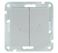 Oxford Interruptores para persianas (Plata, 10 A, Atornillado)