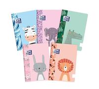 Oxford Kids, Libreta A5 Grapada, Tapa Blanda, 32 Hojas Blancas, Pack 10 Libretas, Diseños Surtidos