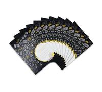 Oxford Landre - Cuaderno escolar (A4, con borde lineado 8F, 16 hojas, 10 unidades), color negro