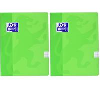 Oxford - Libreta grapada a5 48 hojas + cuadrícula 8 x 8 mm tapa blanda (Paquete de 2)