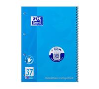 Oxford Libreta para zurdos, tamaño A4+, rayado, 80 hojas