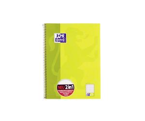 Oxford Linien-55 Duo 100050362 - Bloc de notas (tamaño A4+, 80 hojas, m², 4 orificios)