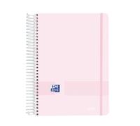 Oxford Live & Go Agenda Anual 2027, Día Por Página, A5, Tapa Plástico | Espiral, Español, Color Rosa Pastel