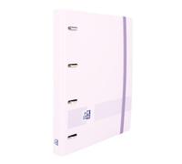 Oxford Live & Go, Archivador 4 anillas A5 (24 x 21.3 cm), Plástico Polyfoam