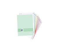 Oxford Live & Go, Cuaderno A4+ Cuadriculado 5x5, 8 Bandas de Color | Tapa Plástico, 160 Hojas, Libreta Microperforada, Color Ice Mint Pastel