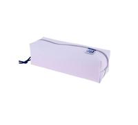 Oxford Live & Go - Estuche cuadrado grande (5 unidades, material acolchado, elástico para fijación al cuaderno), color morado