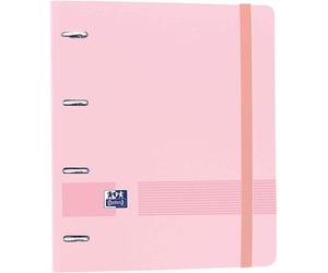 Oxford Live & Go EuropeanBinder Archivador Carpeblock con Recambio A4+ Rosa Pastel