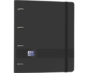 Oxford Live & Go EuropeanBinder Archivador con Recambio A4+ Negro