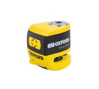 OXFORD LK213 Candado de disco con alarma con dispositivo avisador con sensor de movimiento negro
