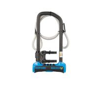 Oxford LK323 Shackle14 Pro Duo U 320 mm x 177 mm + cable. Candado para bicicleta y bicicleta eléctrica con clasificación de diamante, color negro