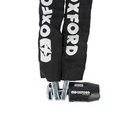 Oxford LK745 Patriot - Cadena y candado para motocicleta, color negro, 1,2 m