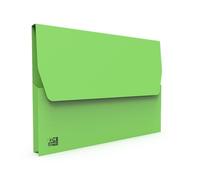 Oxford - Lote de 10 fundas VIP 24 x 32 cm, tarjeta Kraft de 240 g, capacidad para 200 hojas, color verde brillante
