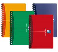 Oxford - Lote de 10 Offices cuaderno espiral 90 x 140 mm 100 P 90 G revestido), color aleatorio