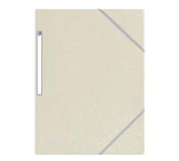 OXFORD Lote de 50 camisas de 3 solapas Top File + A4 con funda elástica para tarjeta, color beige