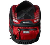 Oxford M4R Tank N Tailer Motocicleta Tanque magnético/Bolsa de sillín - Rojo