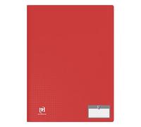 OXFORD Memphis A4 - Funda protectora para documentos (60 vistas, 30 unidades), color rojo